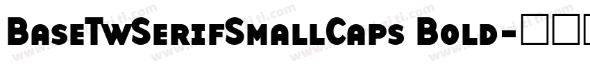BaseTwSerifSmallCaps Bold字体转换